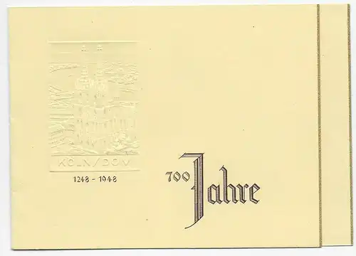 100 Jahre Kölner Dom: Sonderstempel 1948