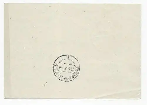 Einschreiben Merseburg, Volksbegehren 1948 mit Sonderstempel nach Bad Soden