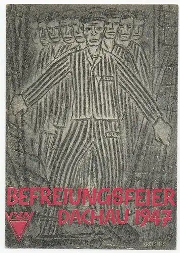 Vereinigung der Verfolgten des Naziregimes: Sonderstempelt Dachau 1947