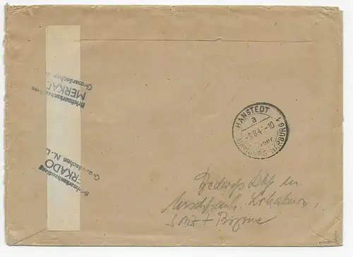 Einschreiben Großräschen nach Hanstedt, 1946, Mischfrankatur