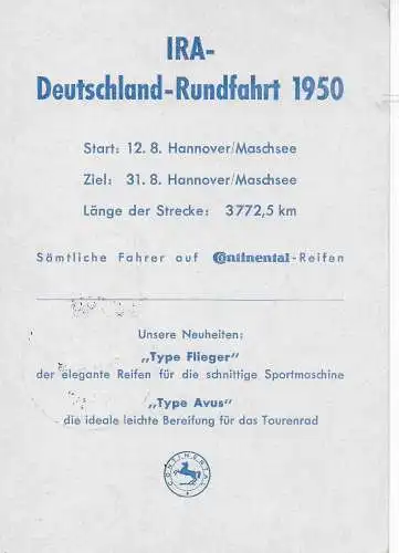 Hannover: Radfernfahrt 1949 Quer durch Deutschland