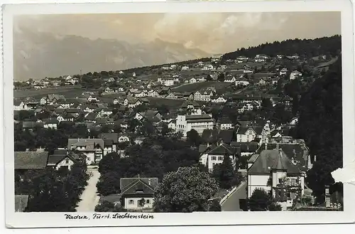 Ansichtskarte Vaduz nach Lindau, 1940 mit OKW Zensur