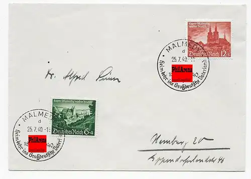 Sonderstempel Malmedy, Heimkehr 1940, FDC, Michel 100 Euro