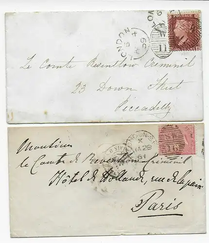 2x covers London Piccadilly and Paris 1869 and 1861