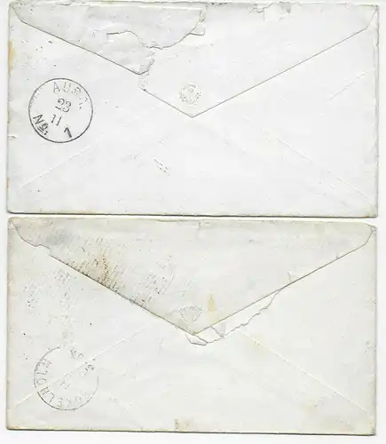 2x covers Edinburgh to Boekelhohlm, 1874