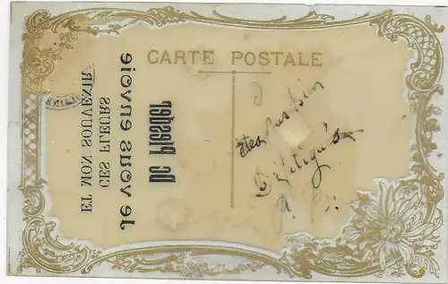 Durchsichtige Plastik Karte 1908