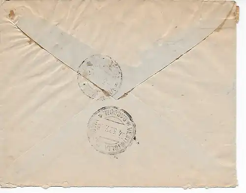 Einschreiben Ventimiglia nach Paris, Telegram 7F,  1932