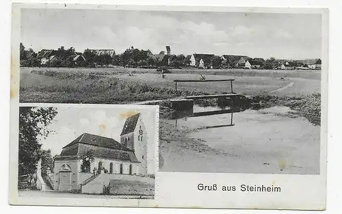 Ansichtskarte Gruss aus Steinheim, ab Memmingen, 1935