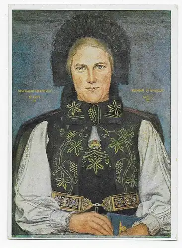 Willrich Karte, blanko: Siebenbürgische Bäuerin