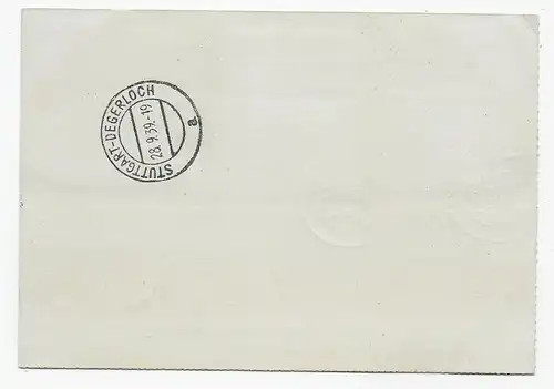 Eilboten Brief, Karlsruhe 1939 nach Stuttgart