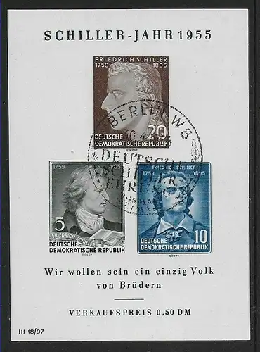 DDR Block Nr. 12 IV, gestempelt Berlin