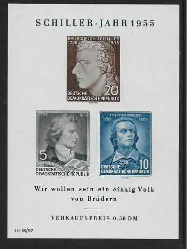 DDR Block Nr. 12 IV, postfrisch, **