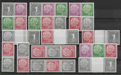 Bund: WZ Y II: komplett, postfrisch, **