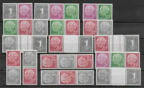 Bund: WZ X: komplett, postfrisch, **