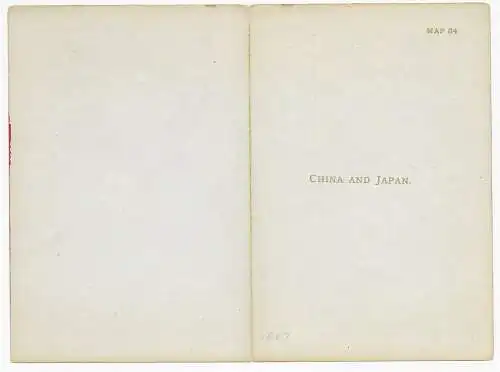 Kleine Karte China und Japan, wohl 1881