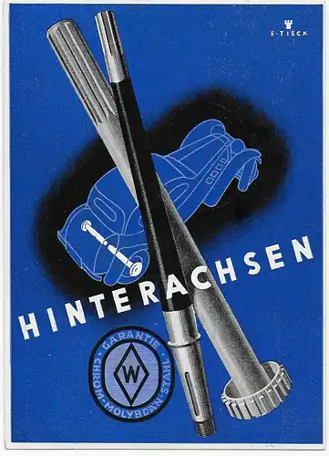 Hinterachsen Fabrik Siegburg an ATE Berlin, 1938, Sonderstempel v. Horthy
