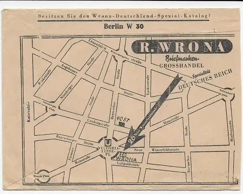 Luftpostbrief Berlin 1958 nach Hof/Saale