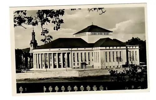 Ansichtskarte Saarbrücken, Eröffnung Gautheater, 1938, Sonderstempel, FDC