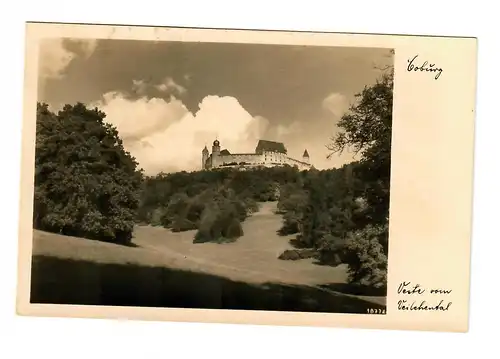 AK Coburg, 1944, Getränkesteuer Vignette, Stadtrat Coburg, Regierung Oberfranken