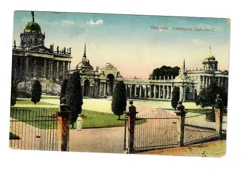 AK Potsdam, 1922 von Frankfurt nach New York City, TAXE