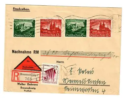 Nachnahme Behrens, Braunschweig 1940