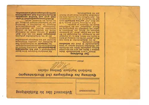 Postamt Paketkarte Griesbach im Rotthal, 1913 an die OPD Landshut