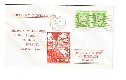 FDC Jersey 1942
