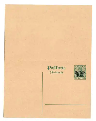Tschenstochau, Friedensgericht, 1916 nach Coburg, Zensur Posen, mit Antwortkarte