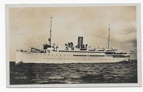 Ansichtskarte M.S. Hansestadt Danzig, Zoppot, 1927, Schiffspost nach Bielefeld