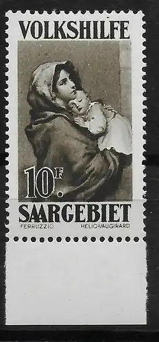 Saar: MiNr. 135-141, postfrisch, **, MiNr. 141 geprüft