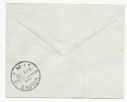 Brief aus DSWA, philatelistisch, nach Völpke, 1905