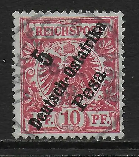 DOA: MiNr. 8b, gestempelt, BPP Prüfung