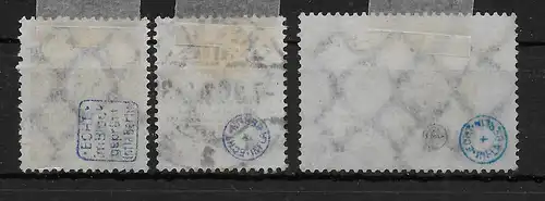 DR: MiNr. 258-260, gestempelt, Infla Berlin geprüft