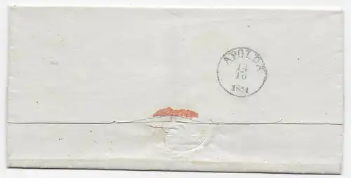 Brief aus Weimar nach Apolda, 1851