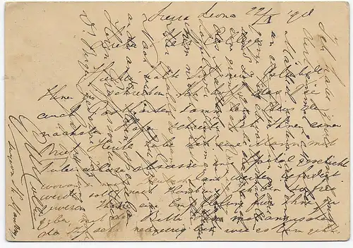 Freetown, Sierra Leone to Altona, Germany, 1896