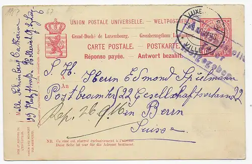 Luxembourg après Berne, question, censure Trèves, 1916