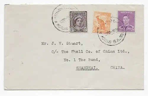 Brief 1947 nach Shanghai/China