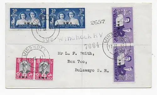 SWA: Windhoek 1947 vers Bulawayo