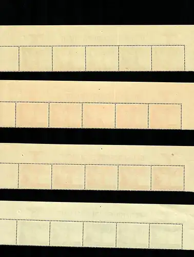 Generalgouvernement GG: MiNr. 59-62, postfrisch, ** Oberrandstreifen, Sektor 1