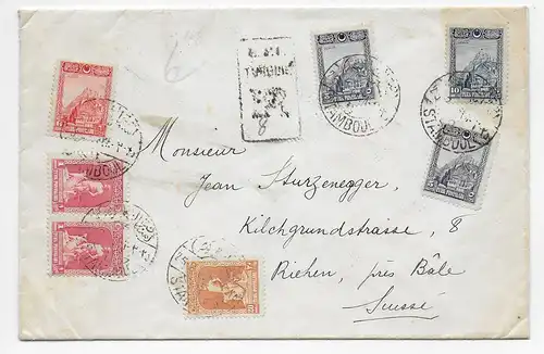 Lettre de Stamboul vers Riehen/CH, 1928