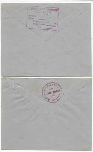 3x Lettres Espagne à Palma de Majorque vers 1951