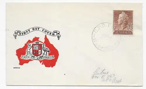 FDC - GPO - West Aust. 1957