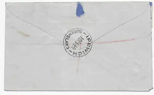 Ipswich/Queensland 1946, Einschreiben