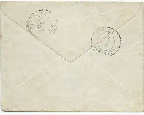 Cover from Quebec to Brest, 1891