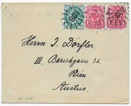 Nr. Stempel 208, 1900 nach Wien