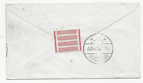 Cover 1921 to Den Haag, Netherlands