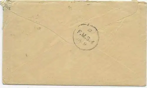 Cover incl. letter, Aden-Arabia: 1914 to S/S Goeben, Colombo, Ceylon