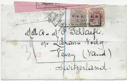 Transvaal, Burgenkrieg: Zensur in die Schweiz über London: 1902