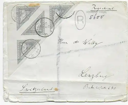Registered 1926 to Lenzburg, Switzerland