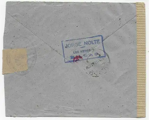 Brief Bilbao 1944 nach Schwäbisch Hall, Zensur OKW
